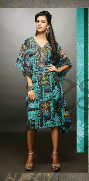 Multicolor Embroidery Work Georgette Designer And Party Wear Kurthi