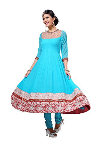 Fashionable Glamour Bridal Blue resham_embroidery Wedding Salwar Kameez
