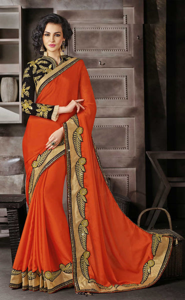 Fairy Rose  designer elegance saree