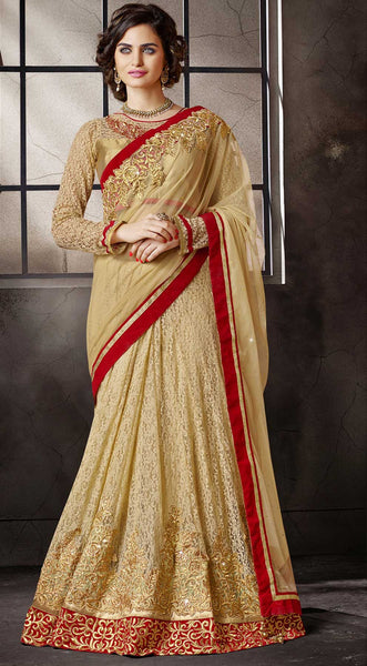 Designer wedding lehenga saree