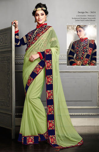 Temting Liril Green Saree 