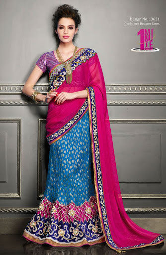 Miraculous Party Wear Lehenga Saree 