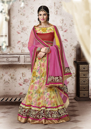 ENHANCE YOUR PARTY LOOK WITH THIS LEHENGA