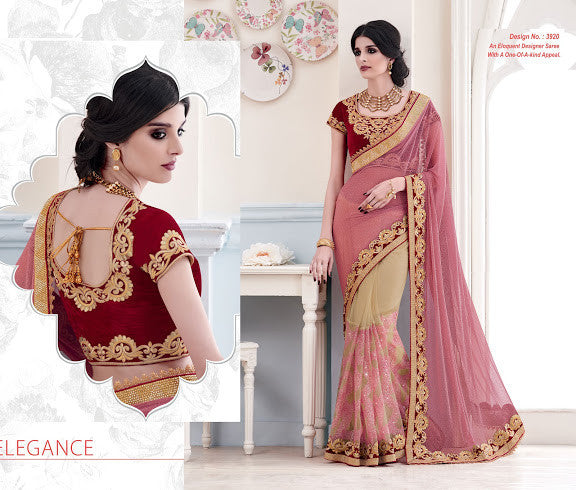  BEAUTIFULLY CRAFTED EMBROIDERY SAREE 