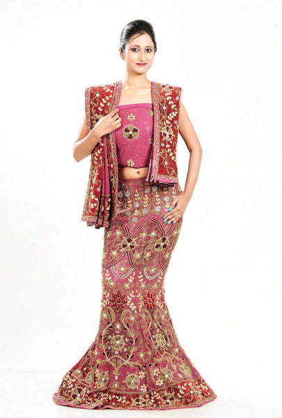 Glamorous Lavender Embroidered Lehanga Choli with Duppatta