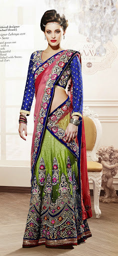 Net Flora Designer Lahenga Choli