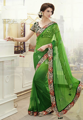 Eva Green Designer Worked Saree