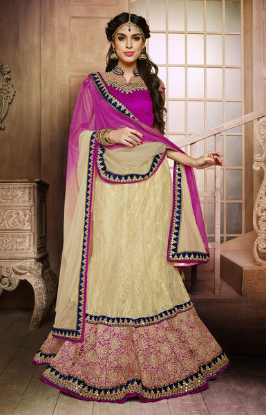 Elegant designer lehenga with Radiant Border