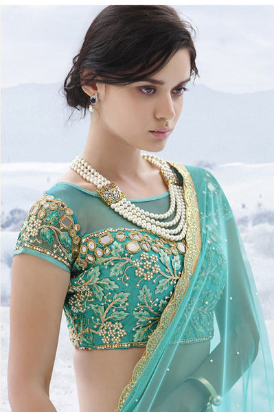 Firoji Color China Net Designer Lehenga Choli