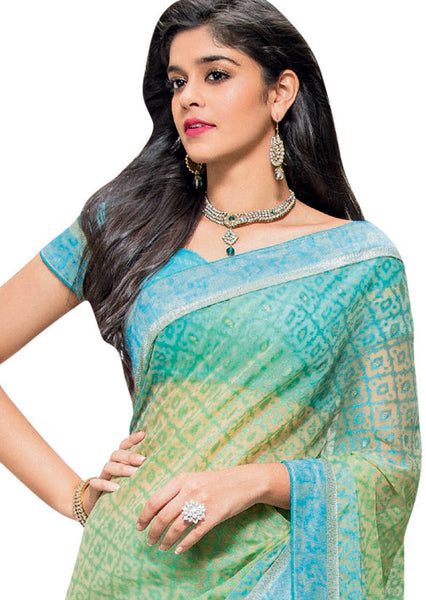 Black Georgette Embroidery Work Designer Saree