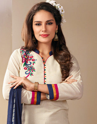 Beige Readymade Salwar Suit