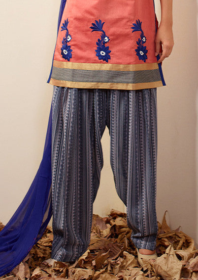 Peach Readymade Salwar Suit