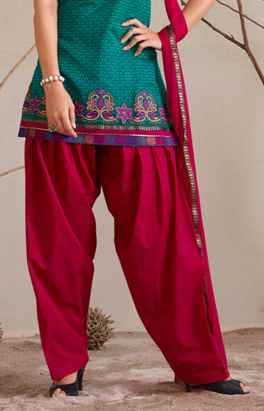 Rama Green Readymade Salwar Suit