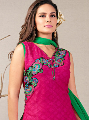 Fuchsia Readymade Salwar Suit