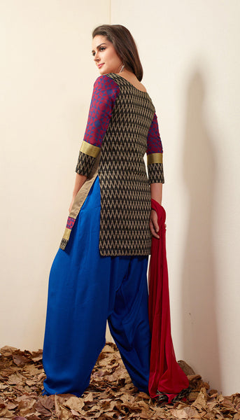 Khaki Brown Readymade Salwar Suit
