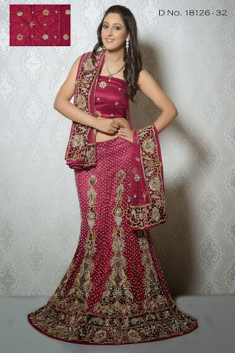 Maroon Color Net Embroidery With Heavy Stone Work lehenga Choli
