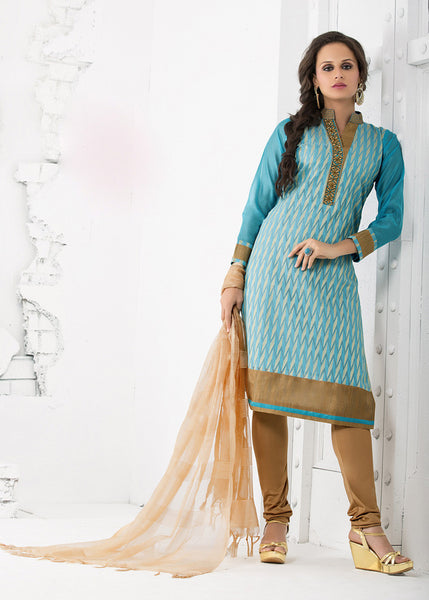 Printed Cotton Silk Salwar Kameez