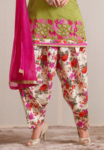 Olive Green Readymade Salwar Suit