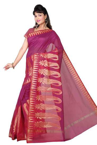 Art Silk South Silk Classic very trendy Maroon zari_work Weddingsaree - RAJSHRIFASHIONS