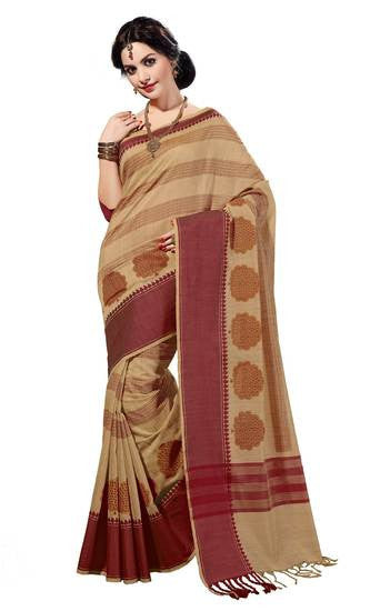 Amazingly crafted fancy cotton saree in  multicolor - RAJSHRIFASHIONS
