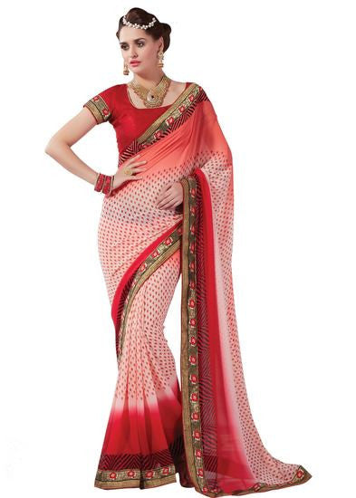 Be a style icon on any occasion by wearing Blue color saree crafted on Brasso - RAJSHRIFASHIONS