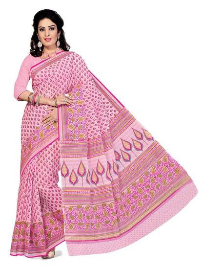 Get obsessed with the new ambit of the glamourBlue color saree crafted on Cotton - RAJSHRIFASHIONS