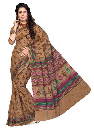 Differentiate your look with this new Grey color saree crafted on Cotton - RAJSHRIFASHIONS