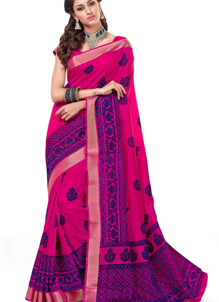 Ethnic Sense  Pink Dupion Silk Embroidered pashmina_silk Wedding  Lace Embroidery Border Saree