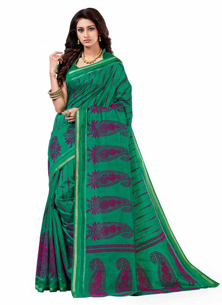 Elegant Wear Green Dupion Silk Embroidered pashmina_silk Wedding  Lace Embroidery Border Saree - RAJSHRIFASHIONS