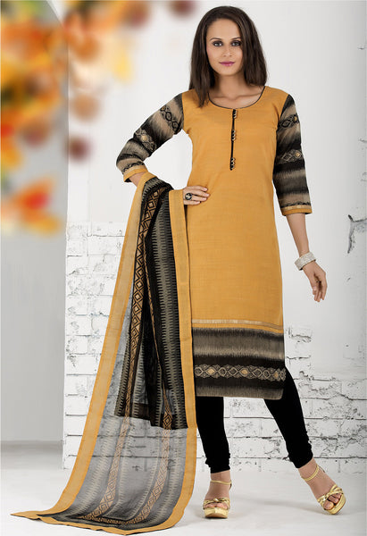 Adorable Printed Cotton Silk Salwar Kameez