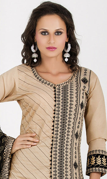 Chanderi Cotton Silk With Resham Embroidery
