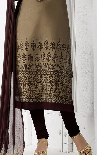 Printed Cotton Silk Salwar Kameez