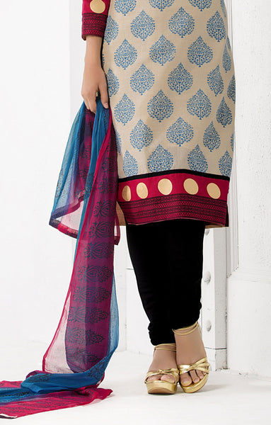 Printed Cotton Silk Salwar Kameez