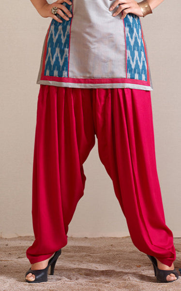 Silver Grey And Blue Readymade Salwar Suit
