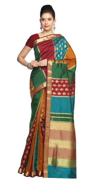 trendy-casual-paithani-silk-multicolor-applique-work-resham_embroidery-wedding-ethnic-sarees Rajshri Fashions