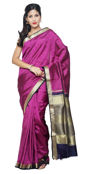 contrast-colour-paithani-silk-pink-applique-work-resham_embroidery-wedding-ethnic-sarees Rajshri Fashions