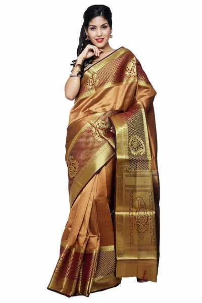 classy-paithani-silk-mustard-applique-work-resham_embroidery-wedding-ethnic-sarees Rajshri Fashions