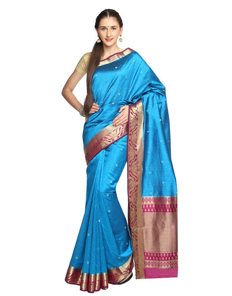 pull-up-adoring-eyes-style-paithani-silk-pink-applique-work-resham_embroidery-wedding-ethnic-sarees Rajshri Fashions