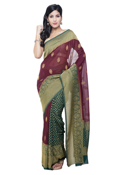 personality-glow-in-your-festival-viscose-maroon-applique-work-resham_embroidery-festive-ethnic-sarees Rajshri Fashions