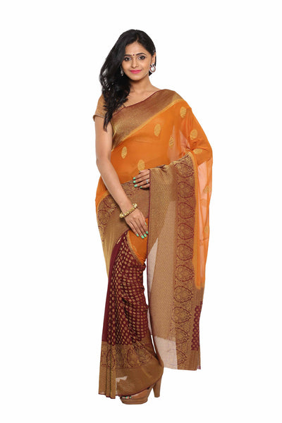 Art Silk Fabulous South Look Wedding Yellow Fashinable Trendy Classic Saree - RAJSHRIFASHIONS