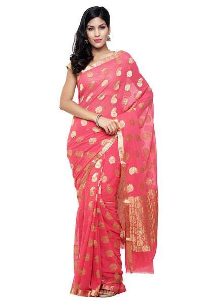 defining-roaylity-in-its-true-sense-chiffon-red-applique-work-resham_embroidery-festive-ethnic-sarees Rajshri Fashions