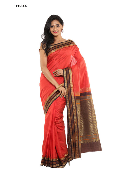 latest-new-look-grace-paithani-silk-red-applique-work-resham_embroidery-wedding-ethnic-sarees Rajshri Fashions