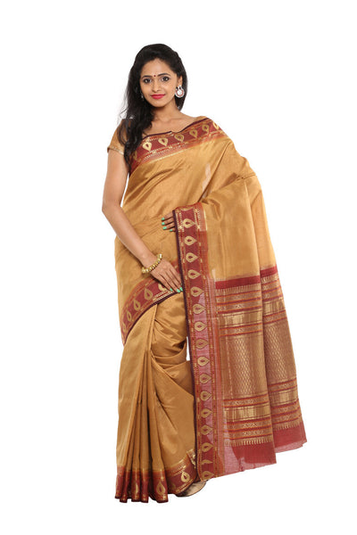 tantalising-collection-of-ethnic-wear-paithani-silk-mustard-applique-work-resham_embroidery-wedding-ethnic-sarees Rajshri Fashions