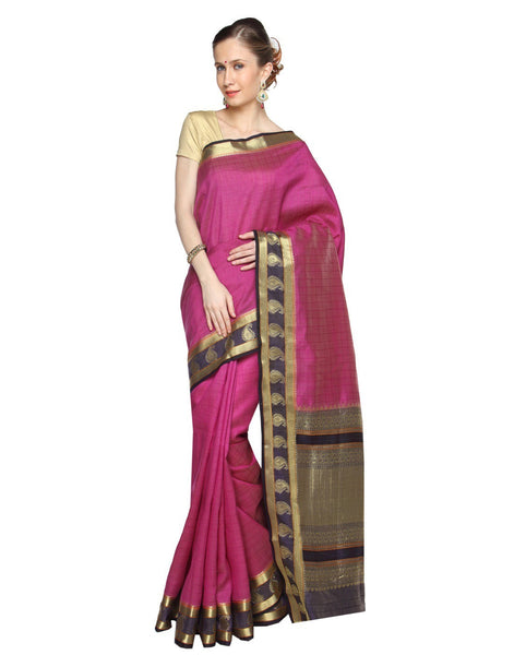 elegant-wear-paithani-silk-pink-applique-work-resham_embroidery-wedding-ethnic-sarees Rajshri Fashions