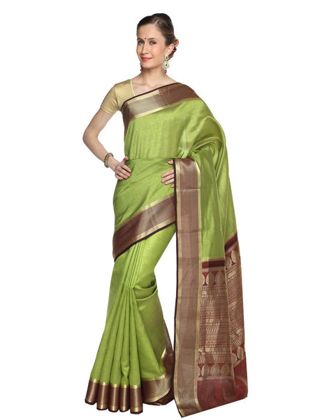 get-ready-to-flaunt-paithani-silk-green-applique-work-resham_embroidery-wedding-ethnic-sarees Rajshri Fashions