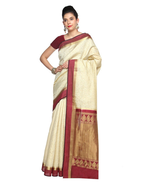 elegant-wear-paithani-silk-white-applique-work-resham_embroidery-wedding-ethnic-sarees Rajshri Fashions