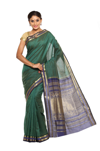 classy-paithani-silk-green-applique-work-resham_embroidery-wedding-ethnic-sarees Rajshri Fashions