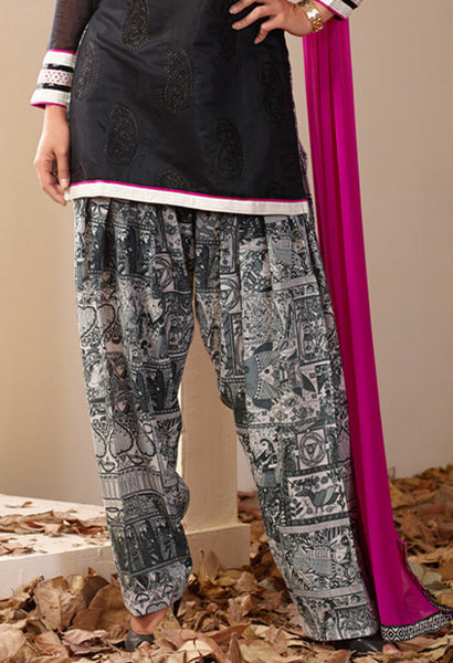 Black Readymade Salwar Suit